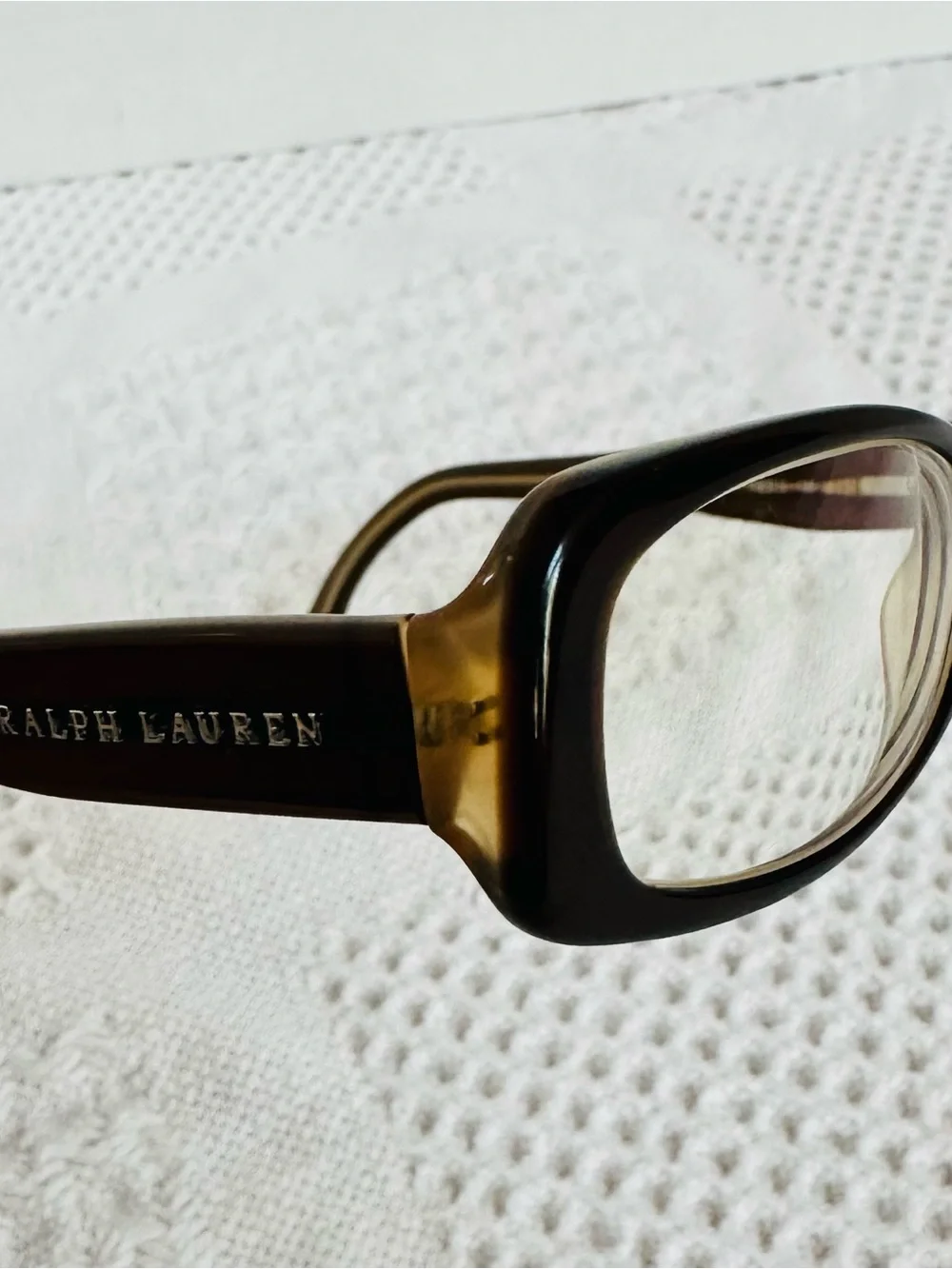 Ralph Lauren Dark Brown Eyeglass Frames Only RL 6004 5024 Italy Luxury 48-16-135